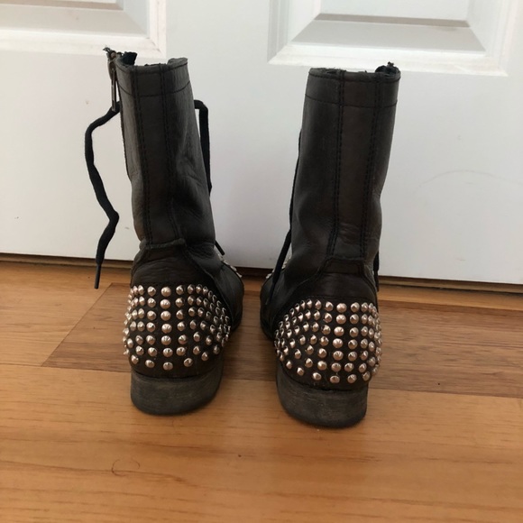Steve Madden studded combat boots - Picture 4 of 8
